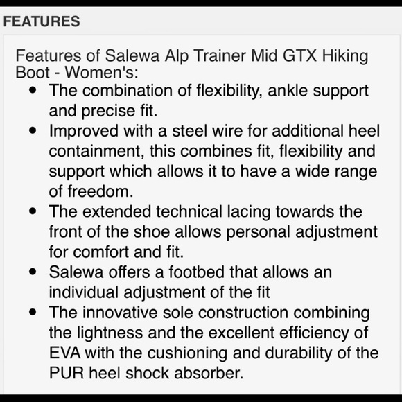 Salewa ALP TR MID GTX Mountain Trainer Hiking Boot Gortex Slate/Mint Size 6.5 - Picture 14 of 14